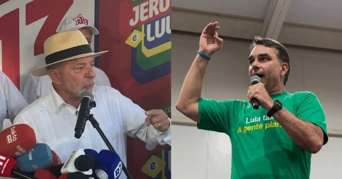 Lula e Flávio Bolsonaro lideram rejeição com 47% aponta pesquisa DataFolha