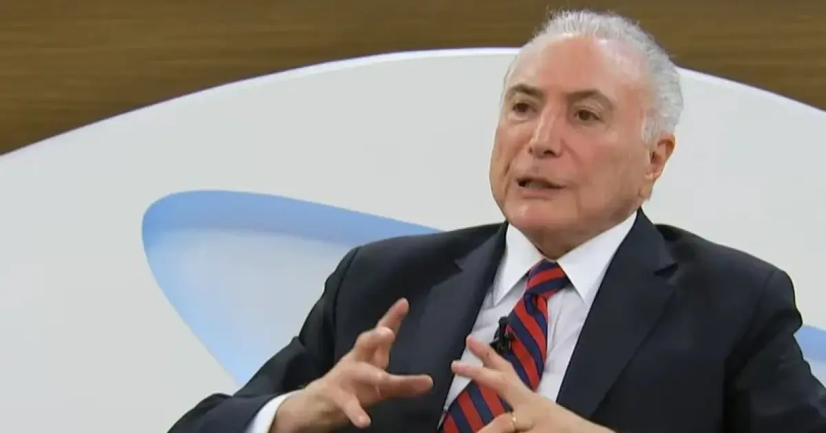 VÍDEO: Michel Temer declara apoio a Flávio Bolsonaro no 2º turno e fala em "reconexão" com o país