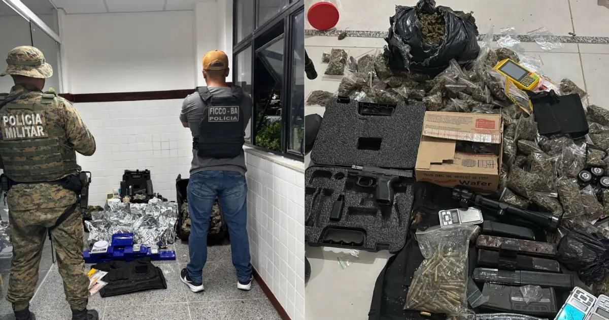 Mulher com armas e munições de fuzil é presa ao tentar embarcar na rodoviária de Feira de Santana