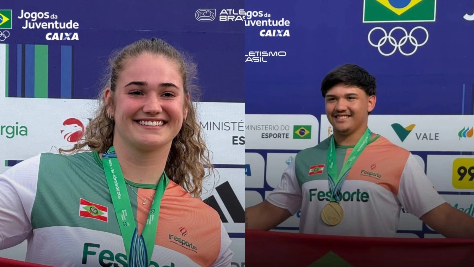 Atletas de Pomerode conquistam medalhas de ouro no atletismo dos Jogos da Juventude