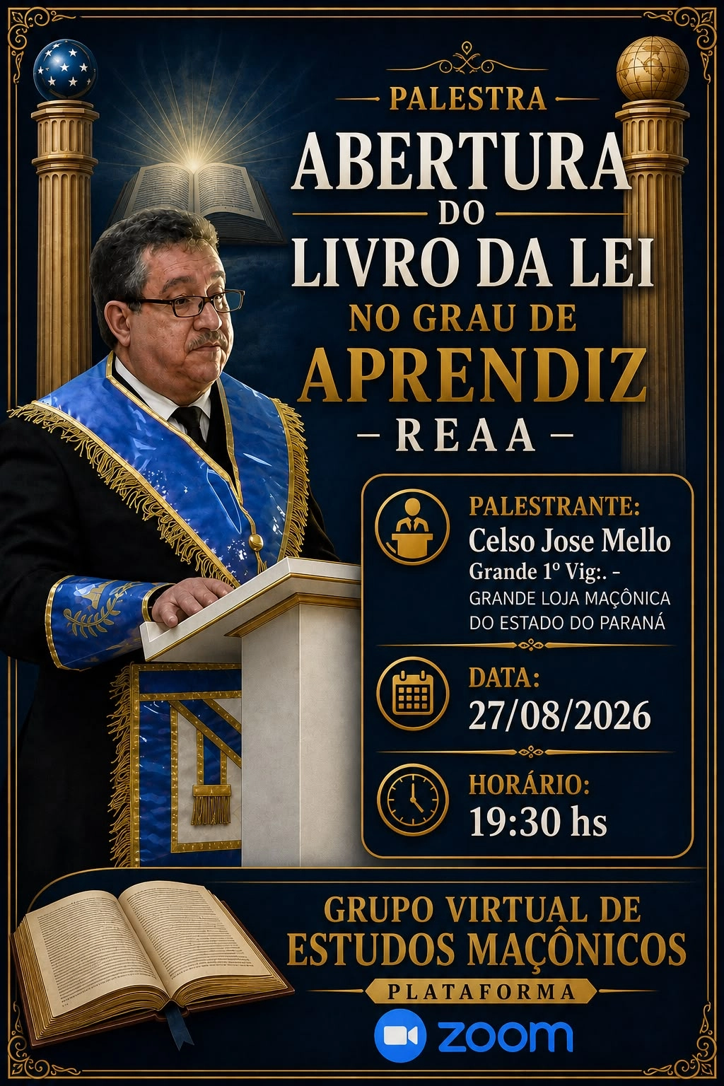 Palestra do Ir. Celso José Mello