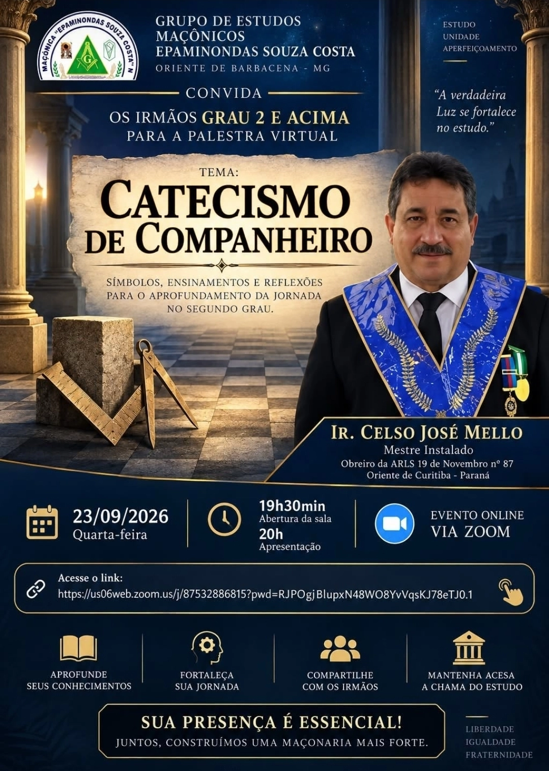 Palestra do Ir. Celso Mello