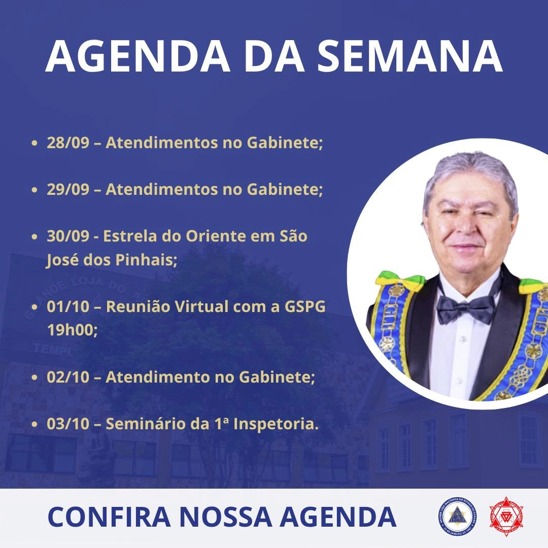 Agenda do Grão Mestre