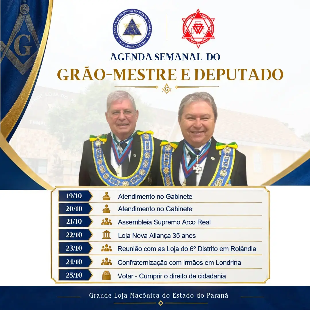 Agenda do Grão Mestre