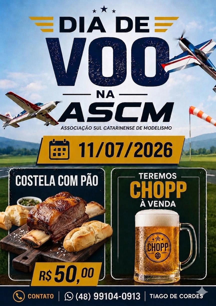 1° Dia de vôo ASCM-SC
