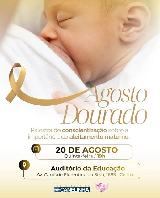 Agosto Dourado: Canelinha realiza encontro de apoio e orientação às mães
