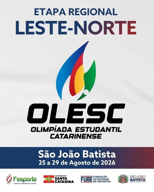 São João Batista recebe etapa regional da Olesc 2026 na próxima semana