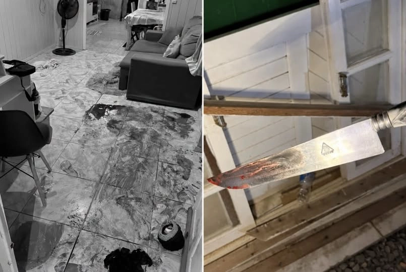 Mulher é conduzida à delegacia após ferir marido com faca em Nova Trento