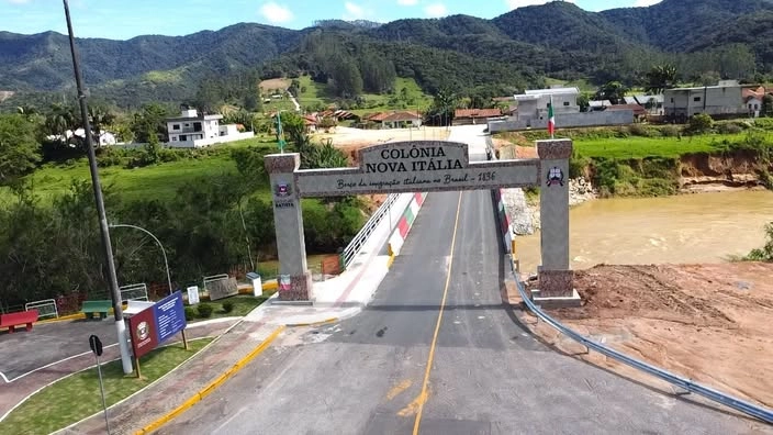 Portal de acesso à Colônia Nova Itália será entregue neste domingo em São João Batista