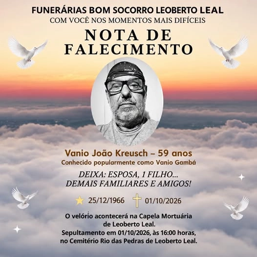 Nota de falecimento