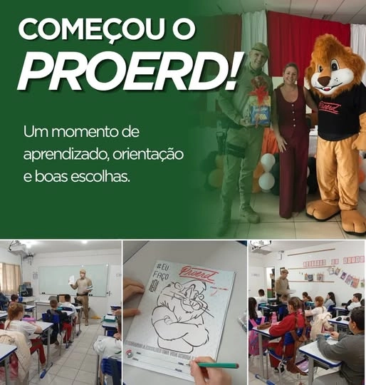 Nova Trento inicia atividades do PROERD com alunos do 5º ano