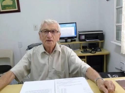 Padre Benno Brod, conhecido como padre Beno, que atuou em Nova Trento, está internado aos 95 anos