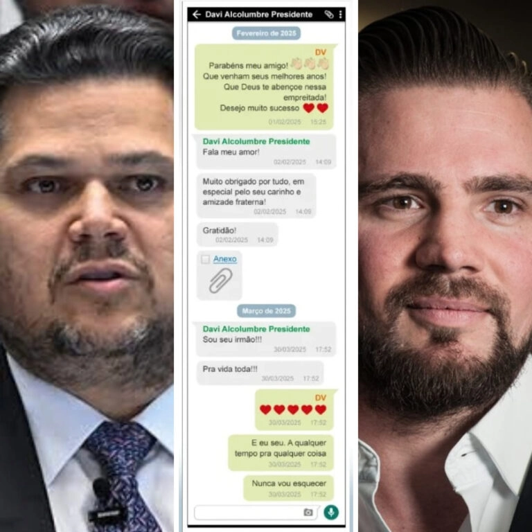 “Fala, meu amor”: conversas revelam relação próxima entre Alcolumbre e Vorcaro