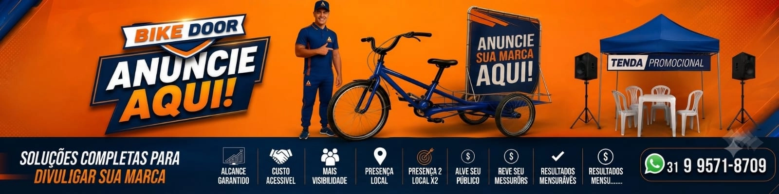 bike ciclista e tenda