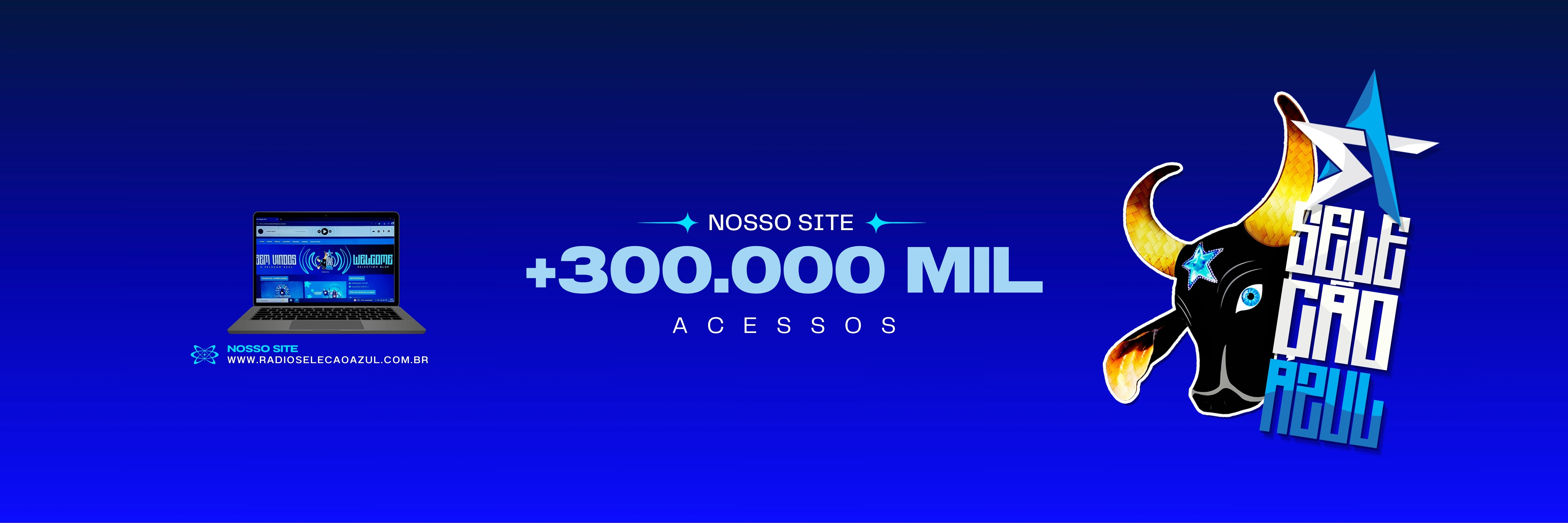 300 mil Acessos no Site