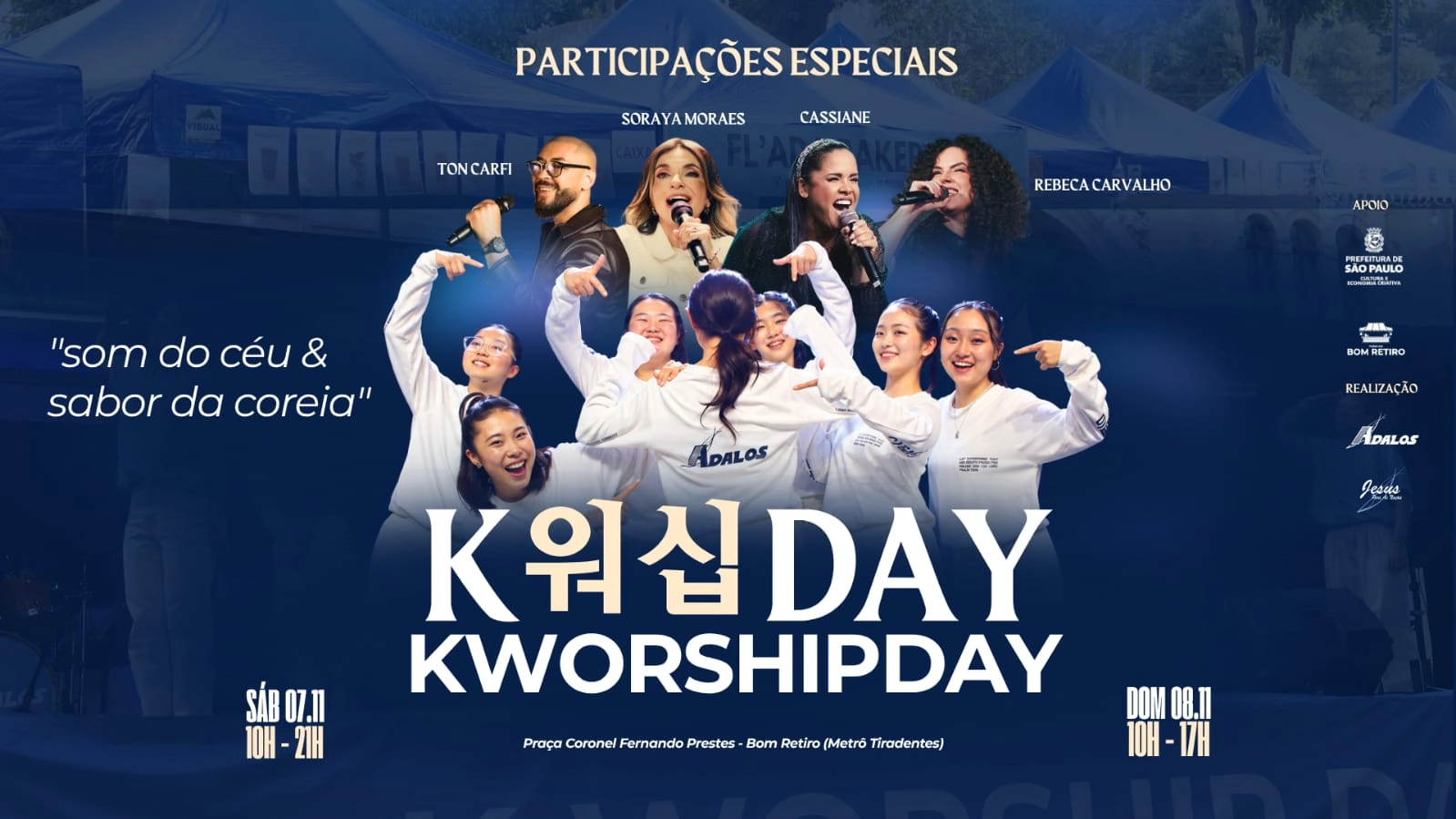 K-Worship Day 2026 - Som do Céu e Sabor da Coreia - terá sua segunda edição realizada em São Paulo