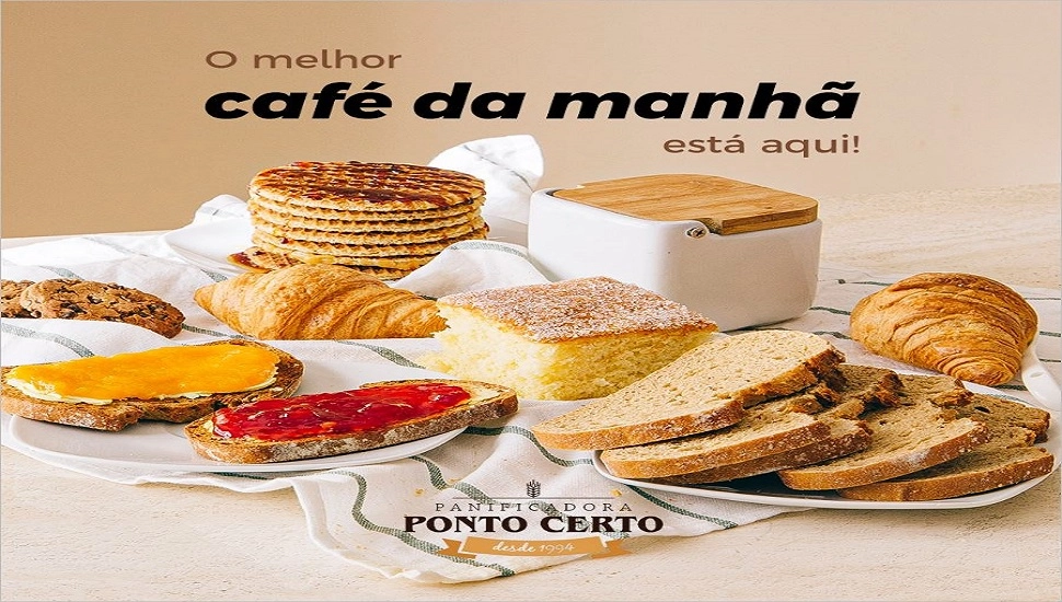 Na Panificadora Ponto Certo, a gente sabe que o seu tempo é precioso. Por isso, já temos o MELHOR café da manhã prontinho te esperando! 🍞☕