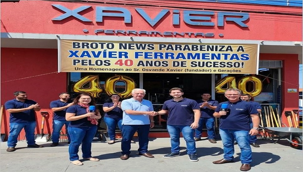 Broto News parabeniza Xavier Ferramentas pelos 40 anos de história e tradição em Assis