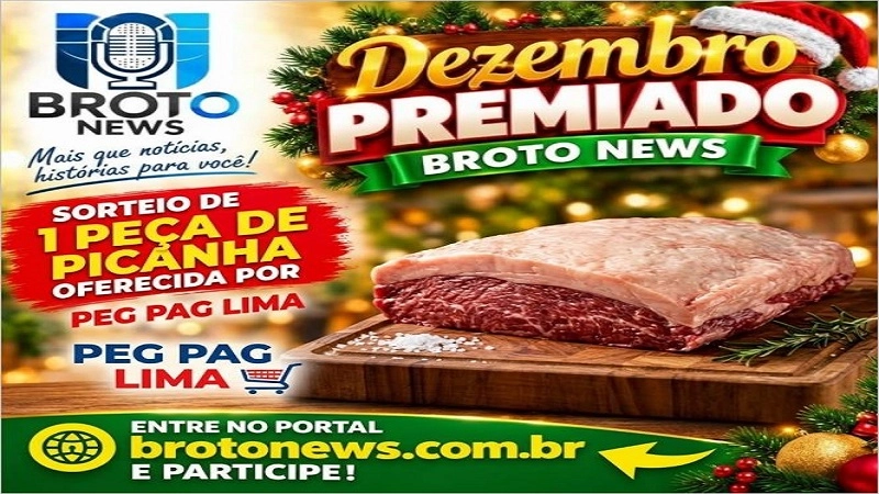 No dia 18 de dezembro, será sorteada 01 peça de picanha para lá de especial! Peg Pag Lima e Broto News