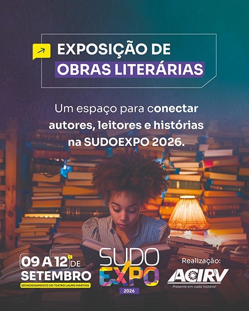 Sudoexpo 2026 promove exposição de obras literárias e aproxima autores do público