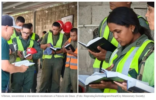 “Queremos Bíblias”: Venezuelanos correm em busca das Escrituras em meio aos escombros.