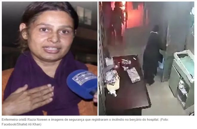 Enfermeira cristã entra em berçário em chamas e salva único bebê sobrevivente