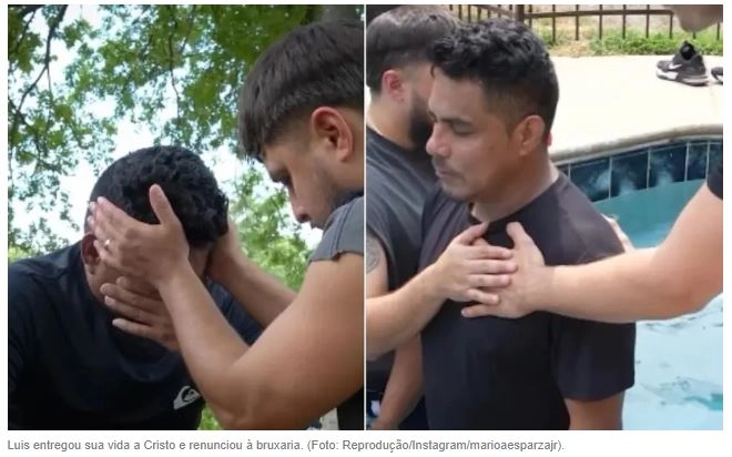 Cristãos são guiados por Deus até homem prestes a tirar a própria vida e o batizam.