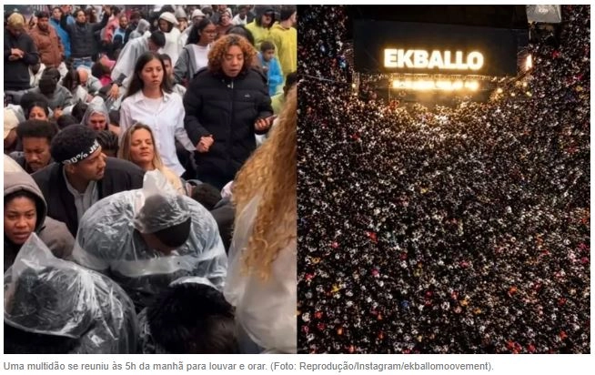 Milhares de pessoas buscam a Deus às 5h na Avenida Paulista: “Sedentos por Jesus”