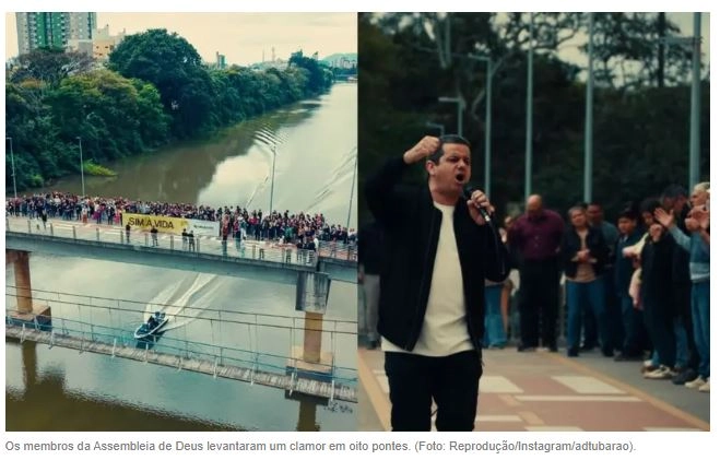 Igreja faz intercessão contra suicídio em 8 pontes de SC: “Que a paz de Deus reine”