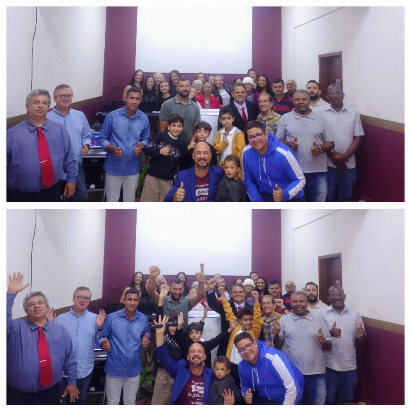 🍿🎬 Uma noite inesquecível de fé e comunhão!
