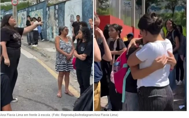 Cristãos evangelizam alunos em frente a escola em SP: ‘Jesus tem um futuro para vocês’