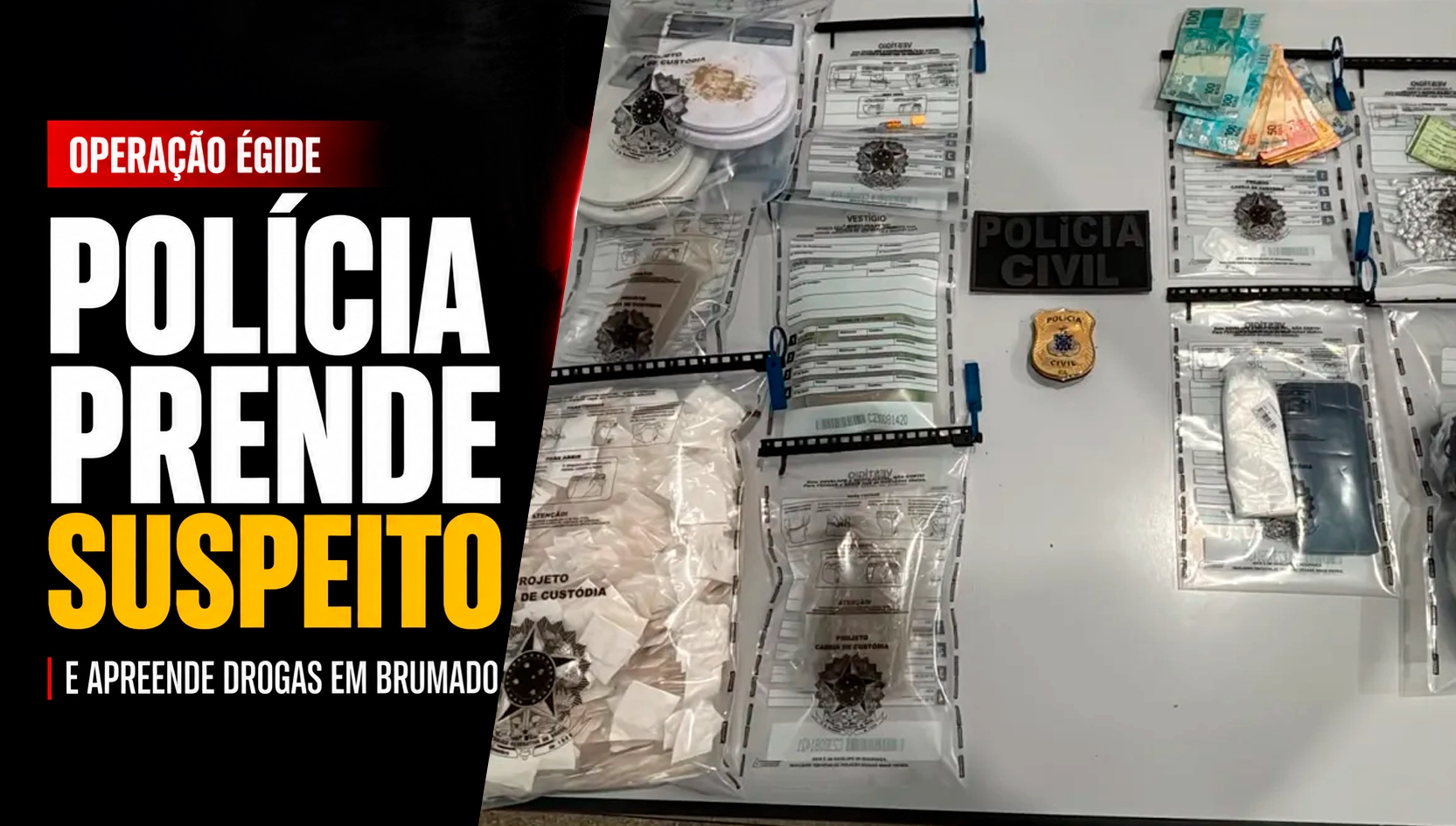 Operação Égide prende homem e apreende drogas durante investigação de homicídio em Brumado