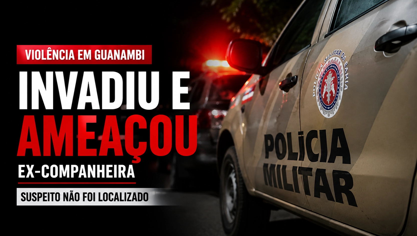Ex-companheiro invade residência e agride mulher e atual parceiro em Guanambi