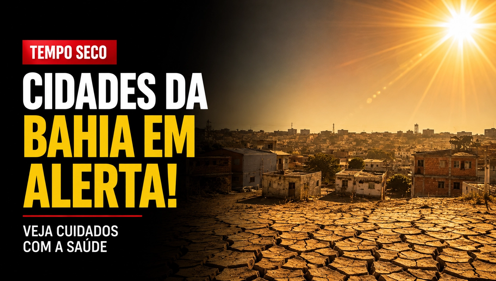 Tempo seco coloca cidades da Bahia em alerta; veja os cuidados com a saúde