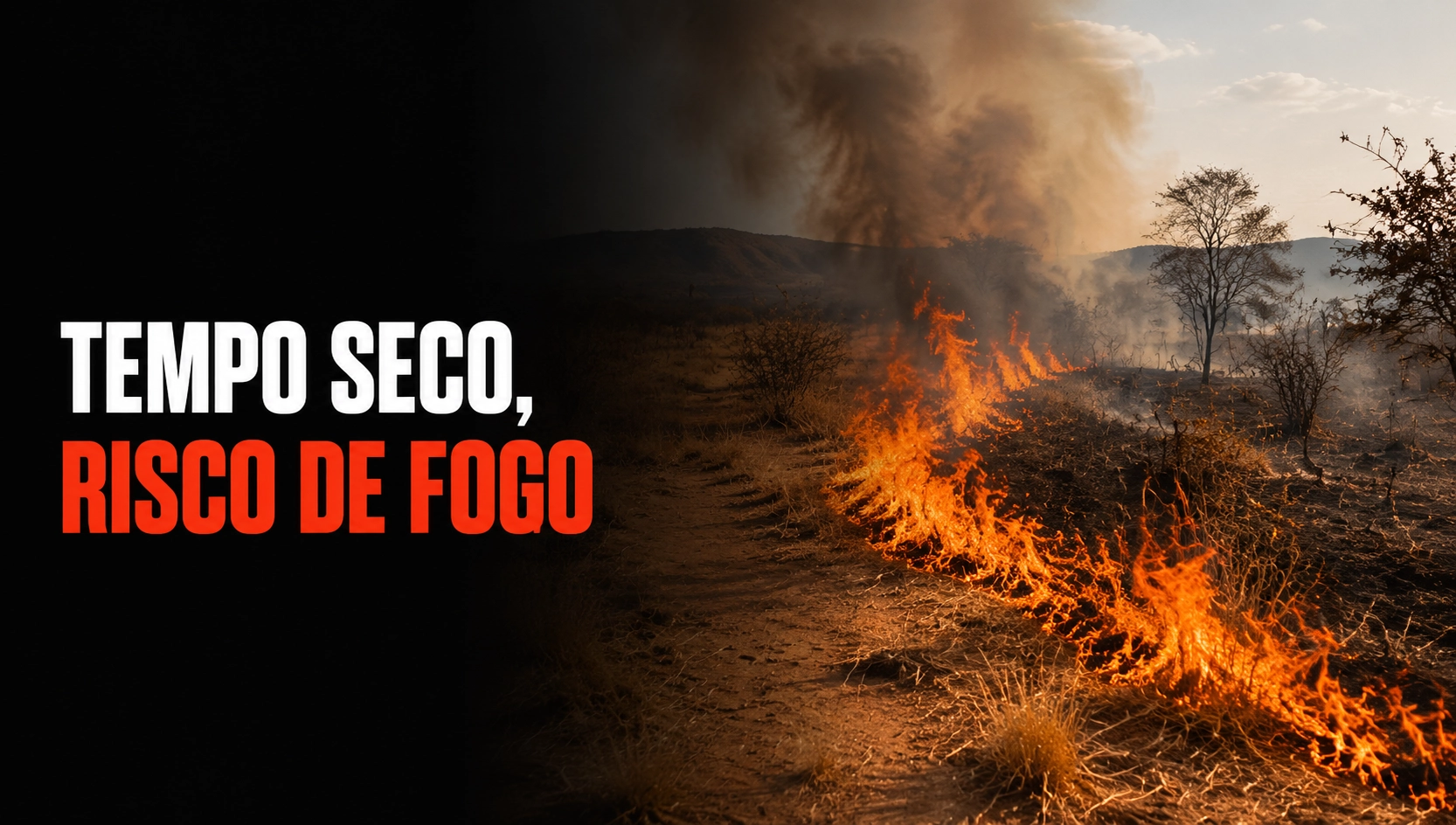 Tempo seco eleva risco de incêndios em Brumado; saiba como prevenir e denunciar