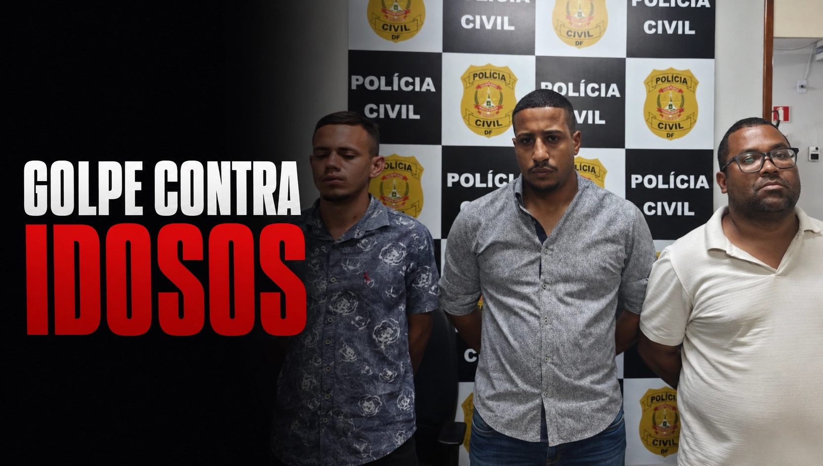 Trio apontado como sendo de Brumado é preso no Distrito Federal por golpes contra idosos