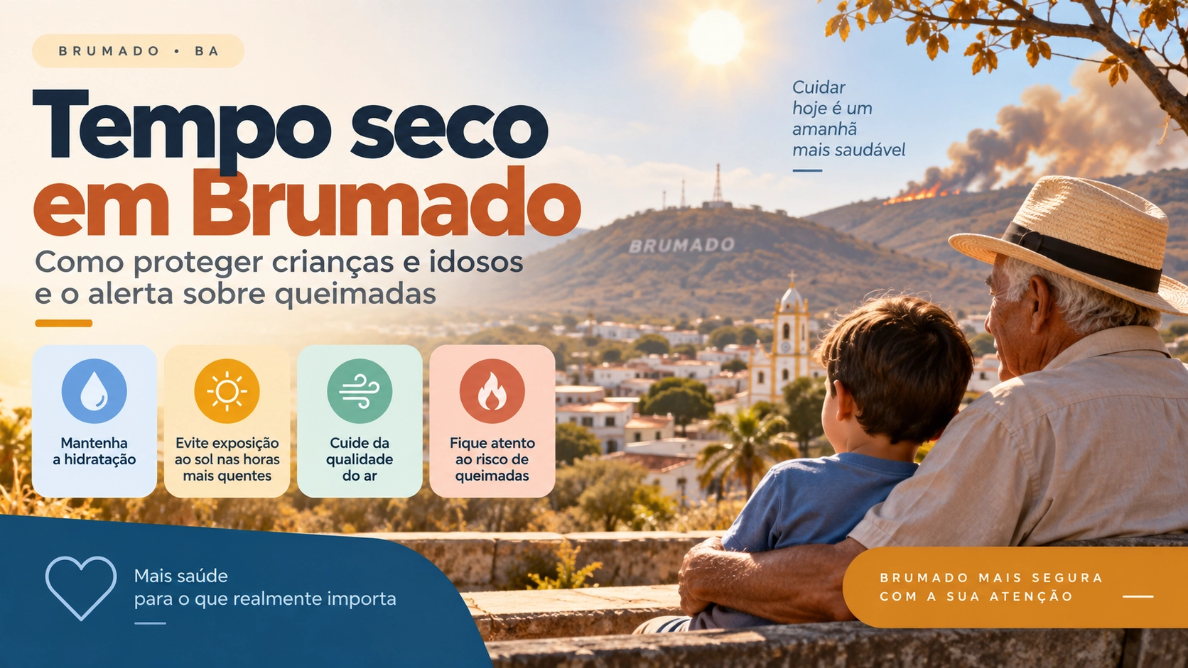 Tempo seco coloca Brumado em alerta: veja como proteger crianças e idosos