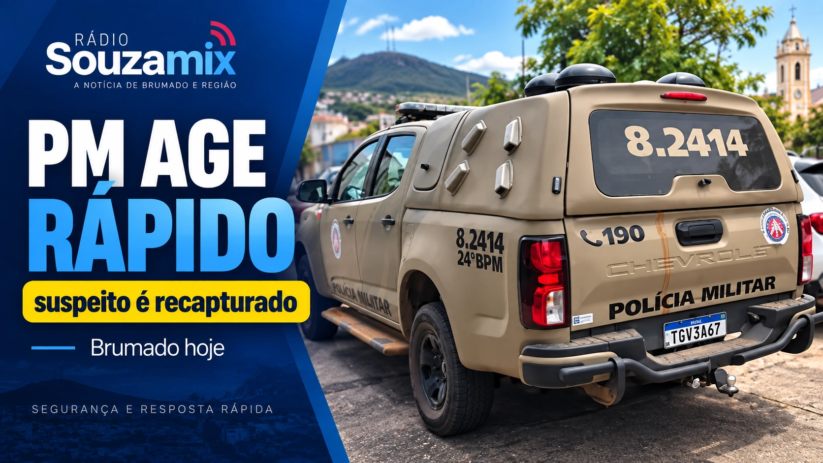 PM recaptura suspeito sete dias após sair do presídio em Brumado