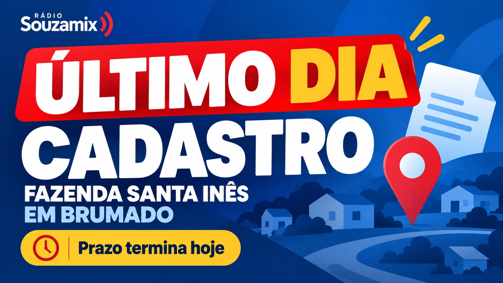 Prazo termina hoje para cadastro da Fazenda Santa Inês em Brumado