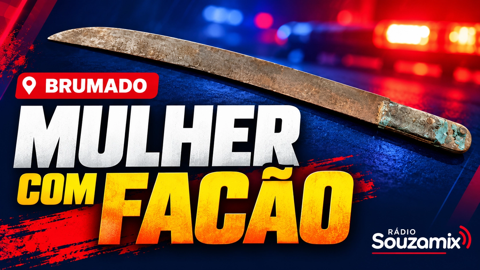 Mulher é detida após ameaçar pessoa com facão no Brisas 4, em Brumado