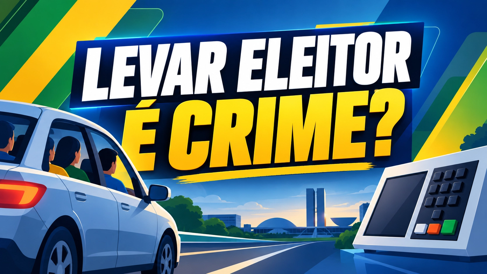 Levar eleitor para votar é crime? Entenda o que a lei permite neste domingo