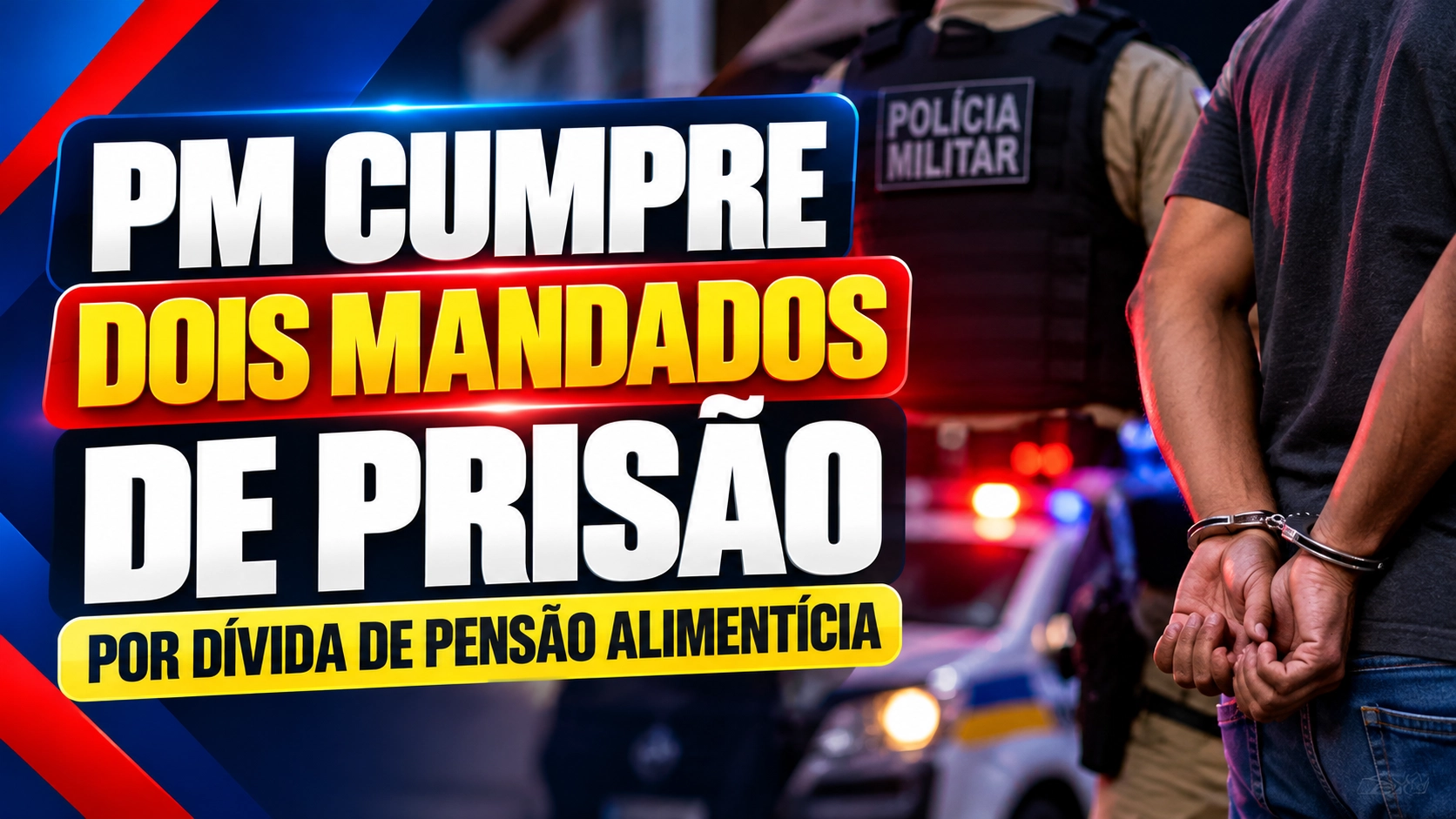 PM cumpre dois mandados de prisão por dívida de pensão alimentícia em Brumado
