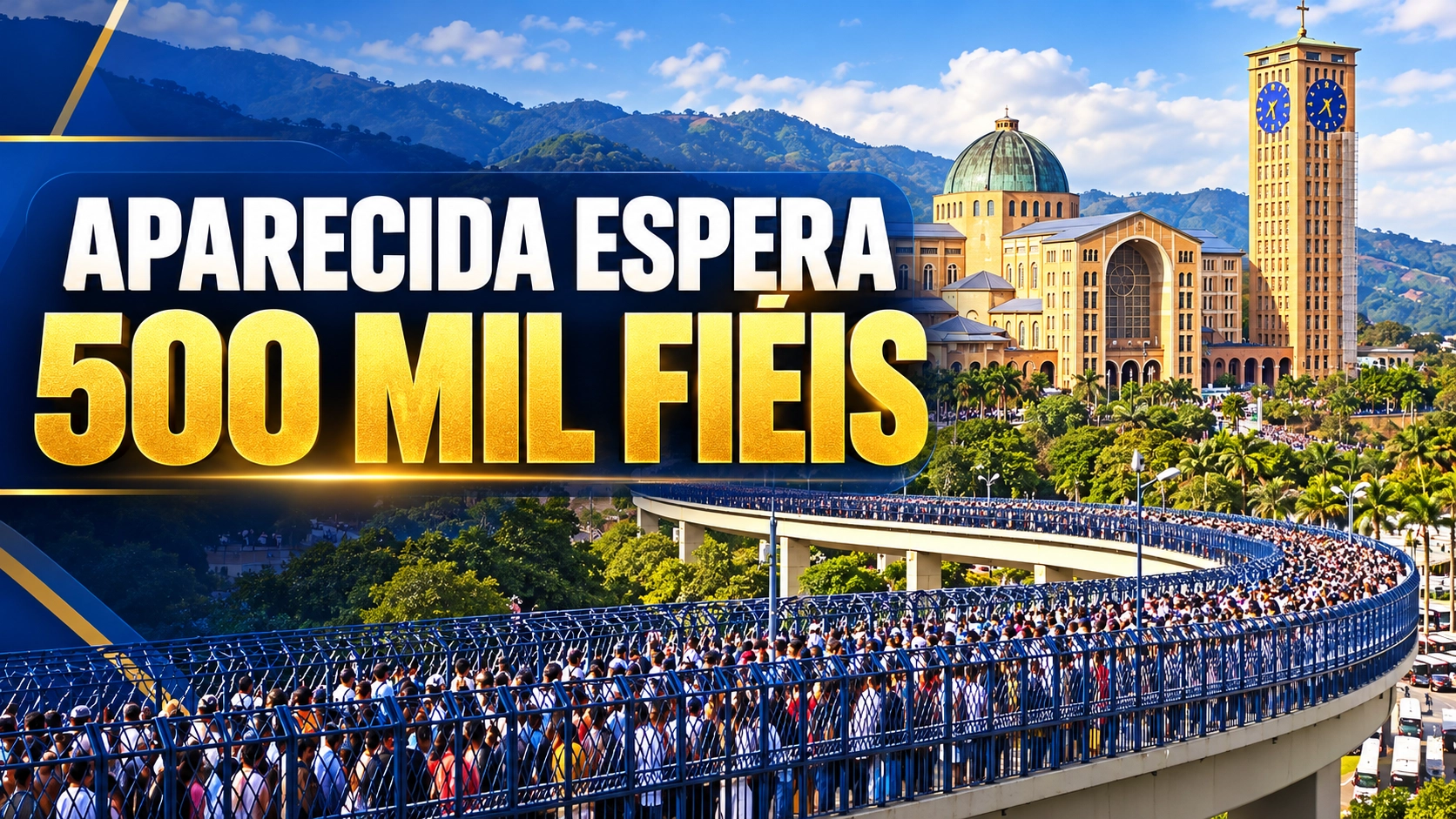 Nossa Senhora Aparecida: Santuário espera superar 500 mil fiéis neste 12 de outubro