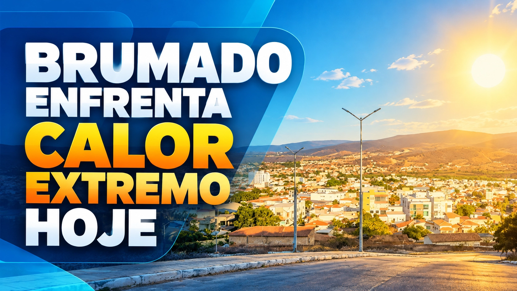 Brumado pode registrar 39°C nesta quinta-feira (15); Inmet emite alertas para o município