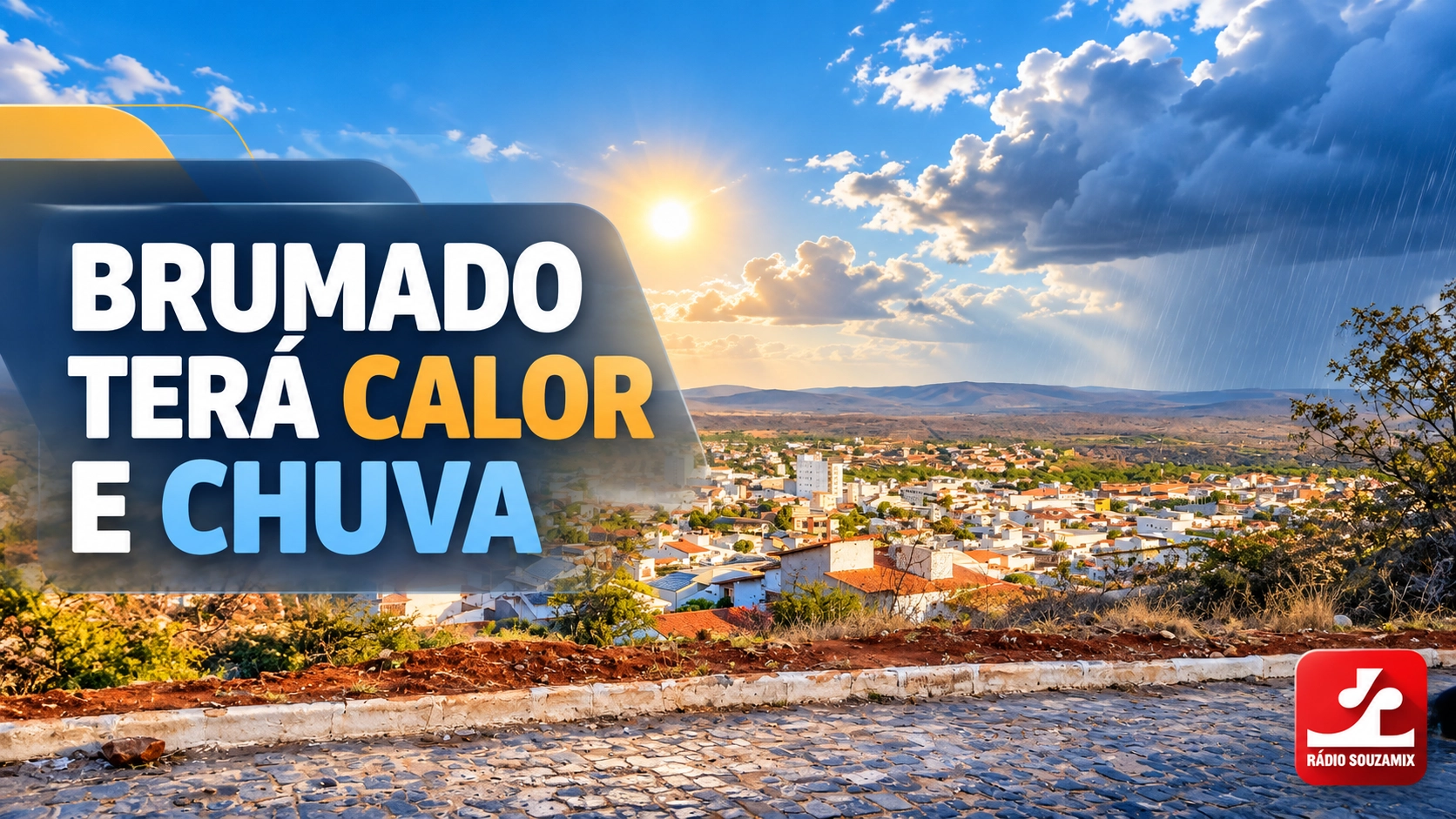 Brumado tem previsão de chuva e calor de até 32°C nesta terça-feira (20); Inmet emite alerta