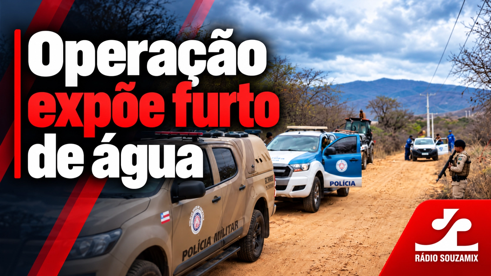Operação identifica ligações clandestinas de água na zona rural de Brumado