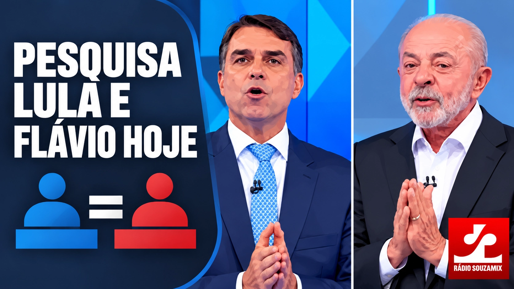 Pesquisa Lula e Flávio hoje (24): CNT/MDA aponta empate técnico no segundo turno