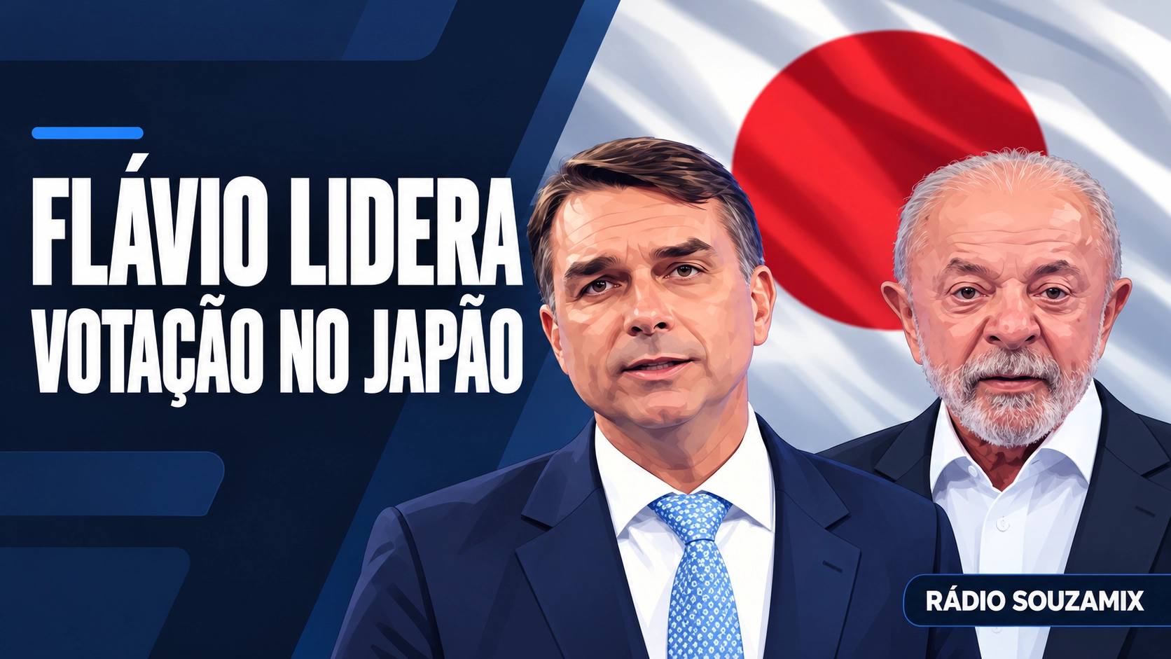 Eleição 2026: Flávio Bolsonaro tem 80,08% dos votos no Japão; Lula registra 19,92%