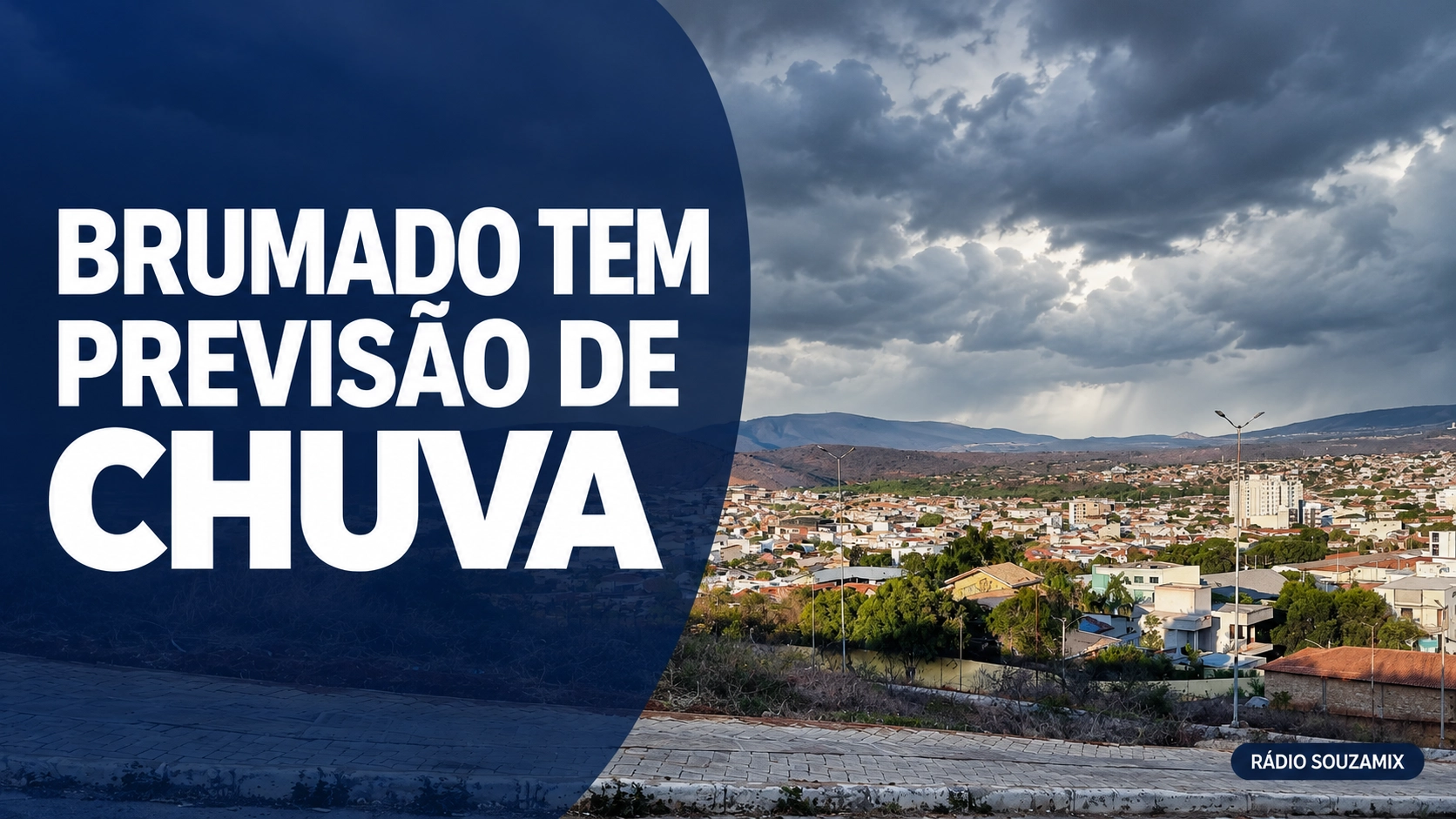 Clima em Brumado hoje (27): previsão de chuva e alerta para tempestades nesta terça-feira