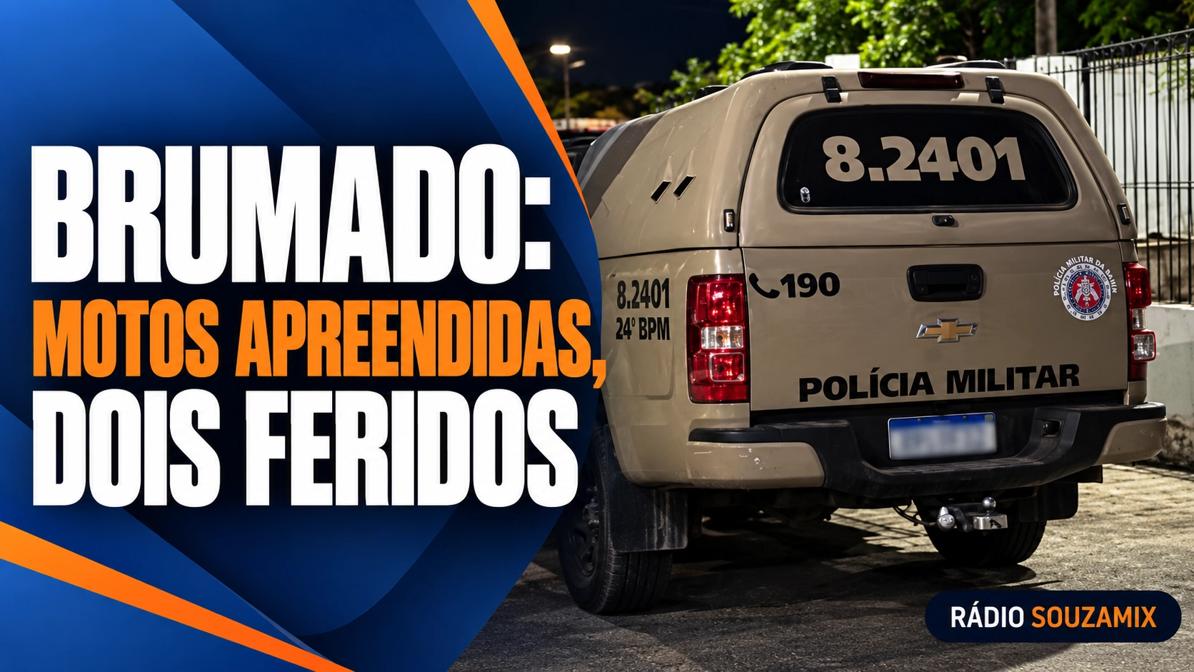 Brumado: 10 motos são apreendidas após eleições e acidente deixa dois feridos graves